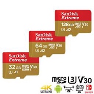 SanDisk 32G 64G 128G Extreme U3 V30 記憶卡 TF卡 GoPro Switch 適用