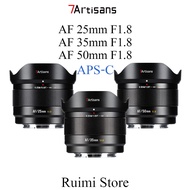 7Artisans 25mm f1.8 / 35mm f1.8 / 50mm f1.8 APS-C Auto Focus Lens For XF / FE Mount Mirrorless Camer