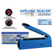 IMPULSE SEALER OMICKO OM-IS200 / OM-IS300 / OM-IS400 ALAT PRESS PLASTIK 200MM 300MM 400MM