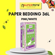 Small animal Bedding - Petspick  (Pink/white) Paper bedding 36/56L