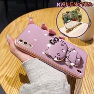CHENYYKA Casing Ponsel untuk Samsung A01 Core M01 Core A7 2018 A10s M01s M21 M30s Case sandaran pons