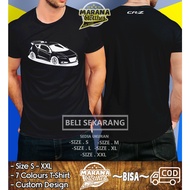 Honda CRZ CR-Z Upside Car T-Shirt Automotive Clothing