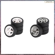 [L E U R] 4Pcs 33mm RC Drift Tire Wheel Hard Tyre for LDRC AE86 A86 A86P LD1801 1/18 RC Car Upgrade 