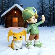 Digimon Xiaowu & Badamon Figure GK Digimon GK Model Figure Figure Trendy Play Statue Desktop Chassis