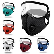 Ready Stock Cycling Face Mask with Glasses  Activated Filter - Washable & Reusable