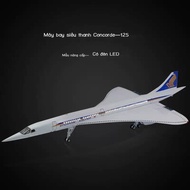 Air France British Airways Singapore Airlines Super Speed Concorde Model with Wheels and Simulation 