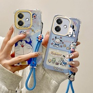 Casing OPPO A3 A3X A5i Kartun empat sisi anti-jatuh silikon lembut Phone Casing