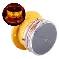 Beacon Light Built-In Solar Panel Barge Safety Beacon Light Corrosion Resistance for Marine Waterway