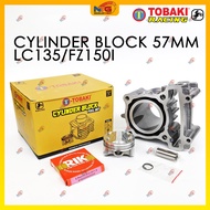 TOBAKI Block Set FZ150/LC135 57mm Forged Piston Dome