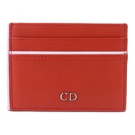 Dior 牛皮皮革Card Holder銀扣卡片套