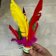 OTHER Feather Shuttlecock for Fitness Competition Colorful Goose Feather Shuttlecock Big Flower Shut
