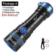 HaixnFire DV36ไฟฉายดำน้ำใต้น้ำไฟฉายกันน้ำไฟ LED กันน้ำ XHP70