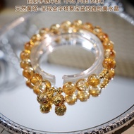 {Wind Chimes Cancan} Filling Earth Crystal Bracelet Gift Female Yellow Tower Crystal Original meanin