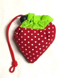 Strawberry 😊 Folding Shopping Bag Gift Bag BYOB 士多啤梨 摺疊 手抽 側肩孭袋 購物袋 禮物袋 環保袋