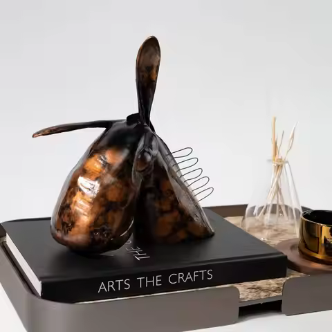 Modern Creative Resin Donkey Figurine Nordic Animal Statue Model Room Living Room Coffee Table Deskt