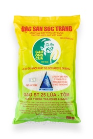 Gạo ST25 Lúa Tôm Ông Cua chính hãng date mới