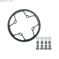 [ANGELA]4‑Hole Black Chain Guard Protector Cover Fits 36T-42T Bike Chainring 104BCD