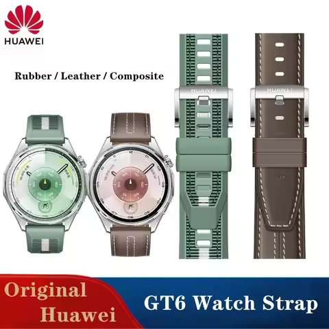 Original Huawei GT6 22mm Vegan Leather Strap for Huawei GT6pro 22mm Nylon and Fluoroelastomer Strap