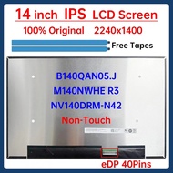 14 Inch Laptop LCD Screen NV140DRM N42 NV140DRM-N42 B140QAN05.J M140NWHE R3 Display Matrix Panel Rep