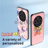 For REDMI 17C 4G Xiaomi Redmi 17c Redmi17C REDMI 17 C 4G 5G Casing 2026 Luxury butterfly Paint Grain