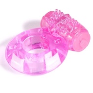 Silicone Vibrating Penis Ring With Vibrator For Men