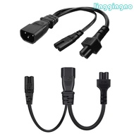 RR IEC C14 Male Plug Extension Power Cable to IEC320-C7+C5 Female Extension Line