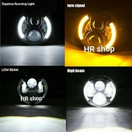 DAYMAKER HEADLIGHTS 5.75 in 5.75in 2 EYEBROWS ORIGINAL IMPORT GRADE A QUALITY REFLECTOR not 19 16 le