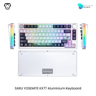 คีย์บอร์ดไร้สาย Saru Yosemite KX77 คีย์บอร์ดอลูมิเนียม ขนาด75% ใช้งานไร้สาย ของแท้