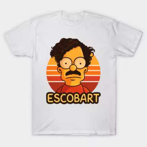Pablo Escobar bart simpson T-shirt For Men Women 100% Cotton T Shirts Short Sleeve Tops J98