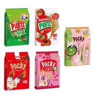 +東瀛go+(日本製)  固力果 Pocky 櫻花抹茶/可可風味棒/草莓棒/Pretz鹽味沙拉/番茄蔬果餅乾棒