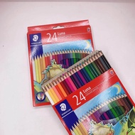 Staedtler Luna Long Permanent Coloured Pencils / Colour Pencil 12/24 colour *FREE SHARPENER* (Price 