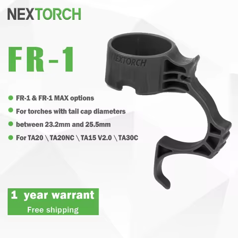 NEXTORCH FR-1 Tactical Flashlight Finger Ring, for torches with tail cap diameter between 23.2mm-25.