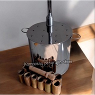 dandang putu bambu diameter 25cm | dandang putu bambu | kukusan kue putu | dandang uap kue putu bamb