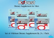 Authentic ATC Robust Energy Food Supplement Set of 4 (2 capsule/ Pack ) Discreet Packaging