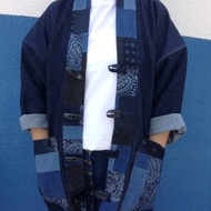 Denim Patchwork Kimono 牛仔拼布外套 野良著 和服外套