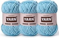 3 Packs Plush Chenille Chunky Crochet Yarn - Baby Yarn for Crocheting Soft - Velvet Yarn Knitting fo