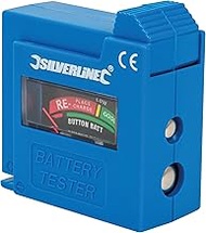 Silverline Compact Battery Tester AAA / AA / C / D / 9V / LR1 / A23 / button cells (918147)