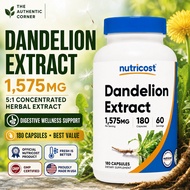 [OFFICIAL] Nutricost Dandelion Root Extract 1575mg 180 Capsules Herbal Wellness LONG Expiry