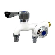 SM Kran Cabang Jumbo / Keran Shower/ Dobel / kepala dua/Keran cabang 2 pvc Drat kuningan / kran tama