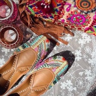 印度傳統民族鞋丨薄荷葉