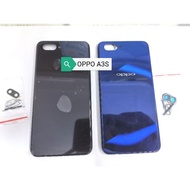 for oppo A3s battery back cover with button Color black and blue