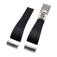 22mm 橡膠錶帶連不銹鋼 Endlinks 套裝 適合 Tudor Black Bay 41mm, 5個顏色