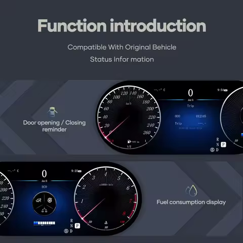 12.3 " Digital instrument LCD panel cluster Dashboard For Mercedes-Benz C117 GLC W205 W204 W253 2015
