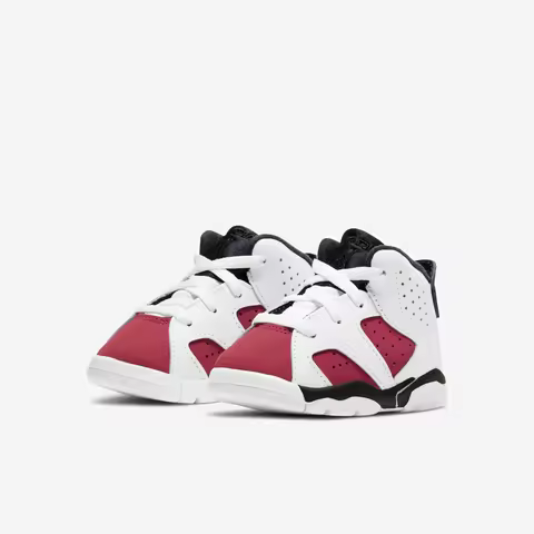 Nike genuine JORDAN 6 comfortable and breathable basketball shoes for infants and toddlers 384667-10