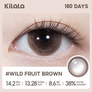 Kilala Kính áp tròng màu xám tự nhiên 6 tháng 1 cặp Lychee Grey/Pearly Grey/Wild Fruit Brown DIA 14.