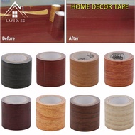 Home Decor Tape Floor Wood Grain Repair Realistic Skirting Line Furniture Renovation Duct Tape Adhensive 5M/Roll