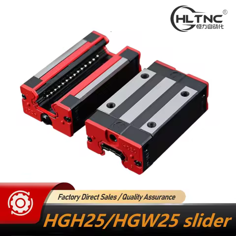 4pcs HGH25CA Square Carriages HGW25CC Flange Slider Block Fit 25mm HIWIN HGR25 Linear Guide Rail For