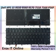 Dell XPS 15 9550 9560 9570 7558 7568 9670 Series P56F N7547 N7548 0GDT9F NSK-LV0BC Laptop Keyboard
