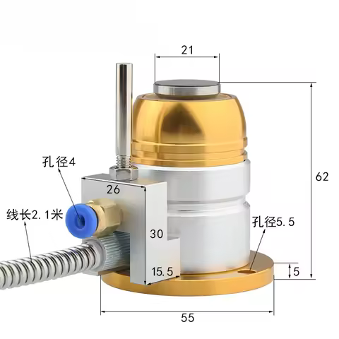 58R CNC Tool Presetter with LED, 5mm Stroke, 0.002mm Accuracy, for Wood/Graphite/Glass, SS Body, IP6