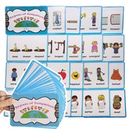 2026 New Style Children English Comparison Grammar Flash Card Adjective Grade Change Grammar Word Ca